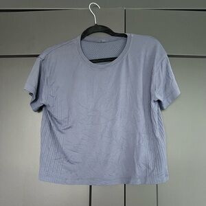 Lululemon Waist Length Navy Tee